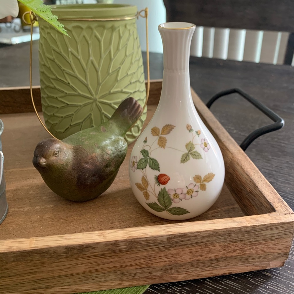 Wedgewood Bone China - Wild Strawberry small vase